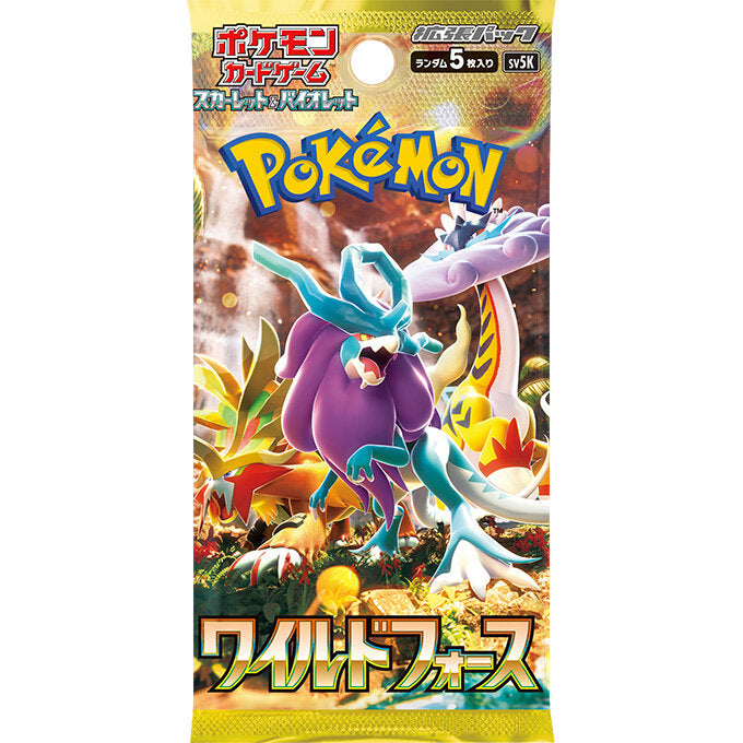 Pokemon Card Wild Force SV5K Booster Pack Japanese Sealed TCG Raging Bolt Gengar