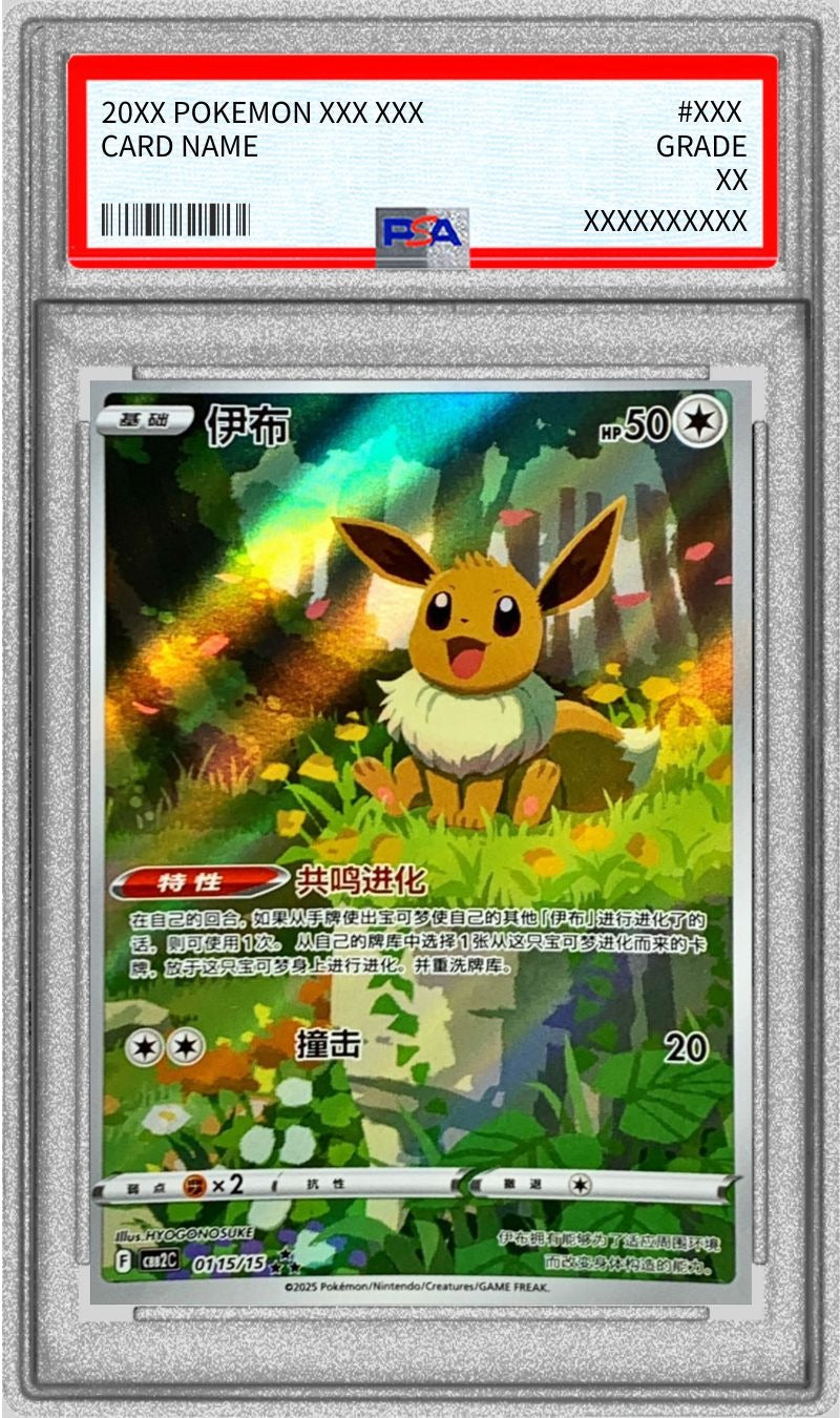 PSA 10 Eevee AR 0115/15 Simplified Chinese Gem Pack Promo Pokemon Card Gem Mint