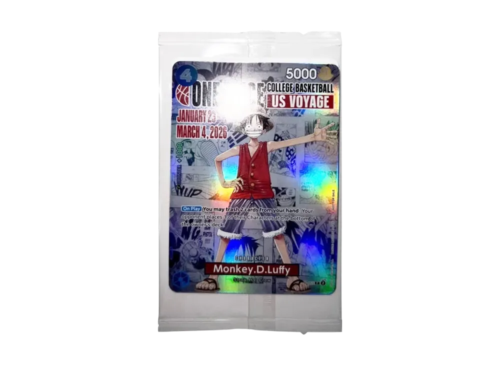 Monkey D. Luffy P-055 English Promo One Piece College Basketball US Voyage Sealed