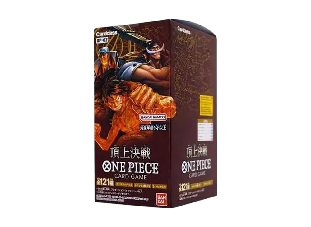 One Piece Card Game Paramount War OP-02 Booster Box Japanese Sealed Shrink Wrap