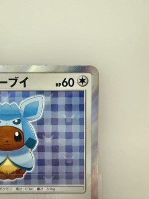 [US Duty Inc] LP Poncho Wearing Eevee 143/SM-P Japanese Pokemon Card
