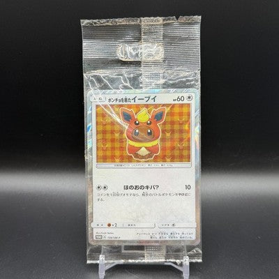 LP Flareon Poncho Wearing Eevee 139/SM-P 2017 Promo Japanese Pokemon Card