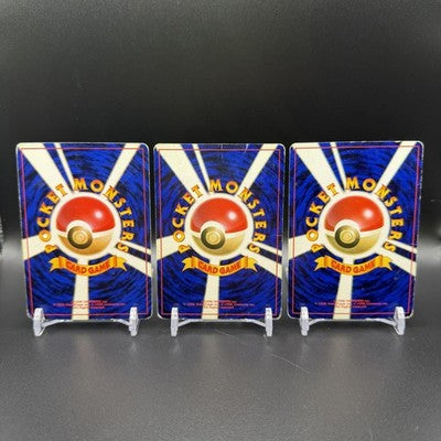 MP Vaporeon Jolteon Flareon Jungle 3 Set Holo 1997 HP Japanese Pokemon Card