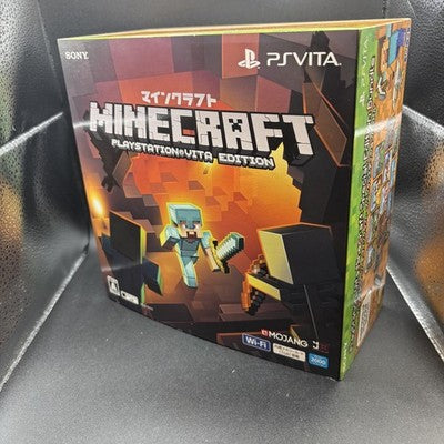 SONY PS Vita Minecraft Special Edition White Console Bundle With Game, Case, Box