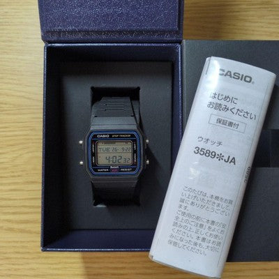 Used CASIO Collection Standard Watch F-B100W-1AJF Bluetooth Black Japan