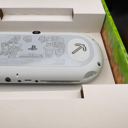 SONY PS Vita Minecraft Special Edition White Console Bundle With Game, Case, Box