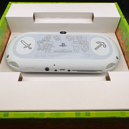 SONY PS Vita Minecraft Special Edition White Console Bundle With Game, Case, Box