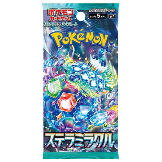 Pokemon Card Stellar Miracle SV7 Booster Pack Japanese Sealed TCG Terapagos ex