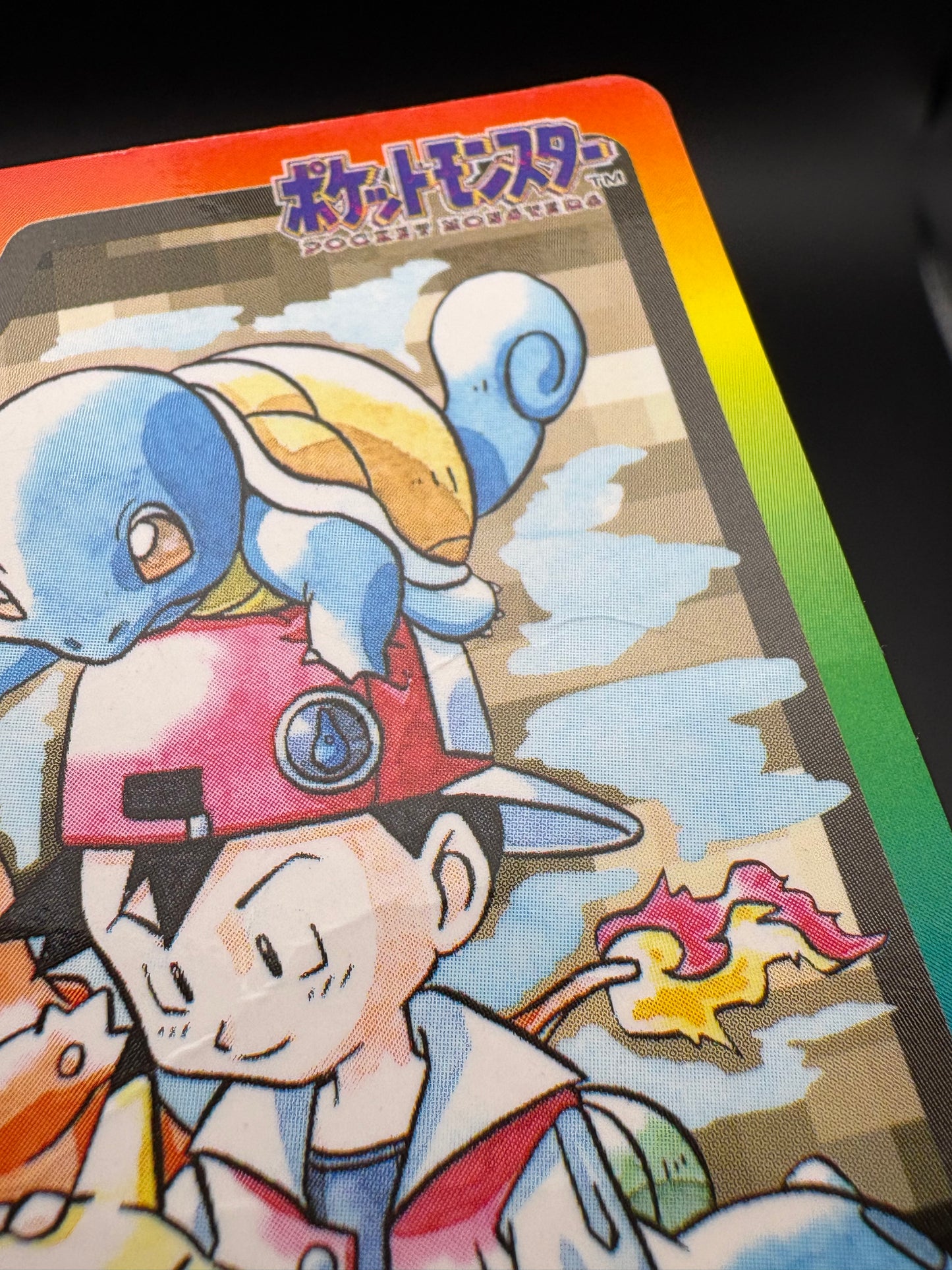 1997 Pokemon Bandai Carddass Special Card FILE No.000 Holo Ash Pikachu