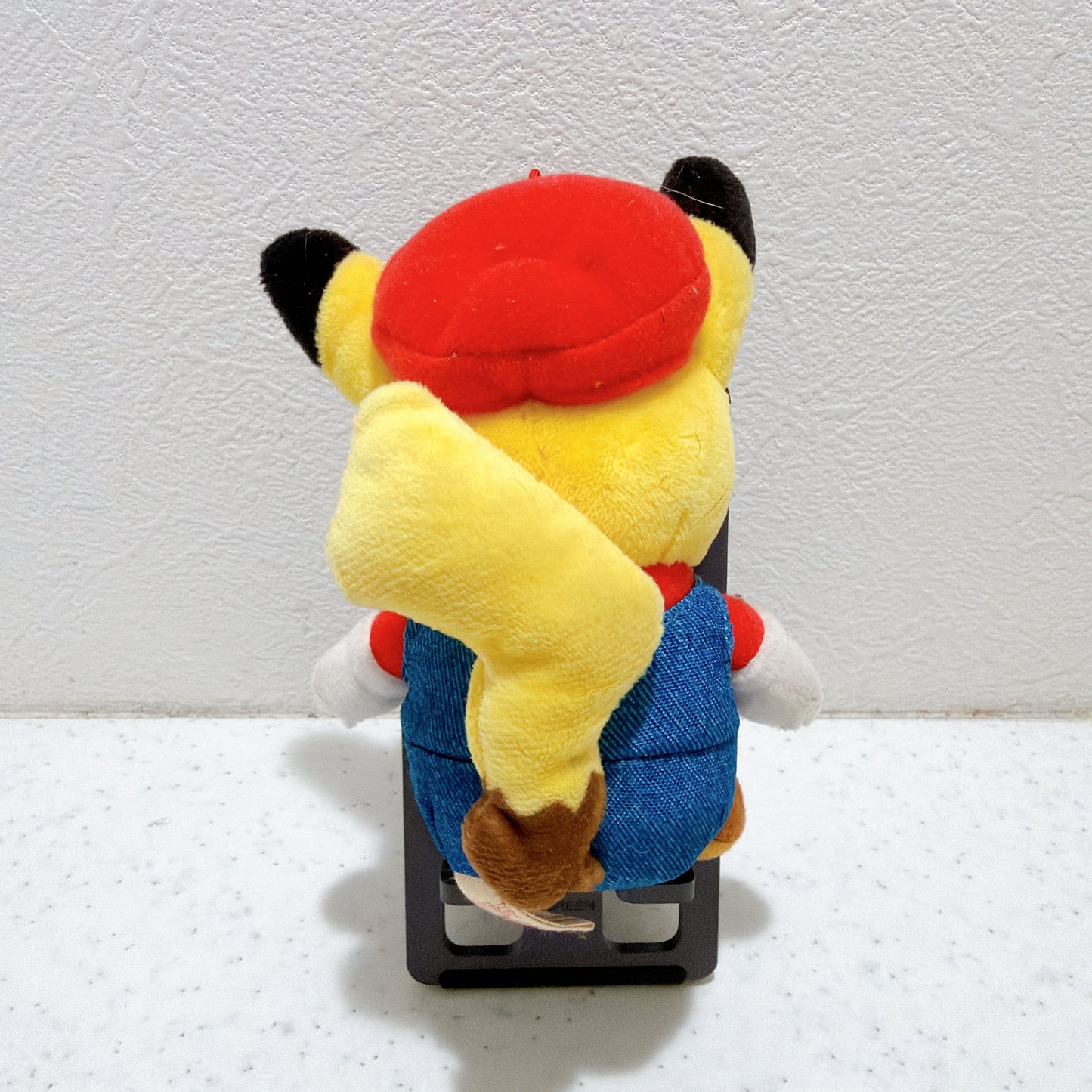 Mario Pikachu Mascot Plush Keychain Pokemon Center Limited Japan 2016 Exclusive