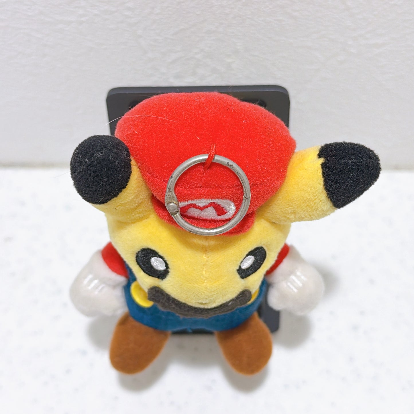 Mario Pikachu Mascot Plush Keychain Pokemon Center Limited Japan 2016 Exclusive