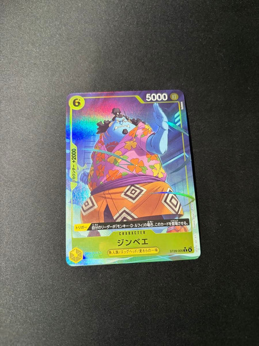 Jinbe Alt Art Parallel ST29-005 Foil Starter Deck Egghead One Piece Card Japanese
