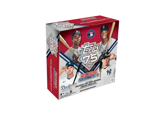 2026 Topps Series 1 Baseball Mega Box Factory Sealed 75th Anniversary MLB