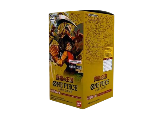 ONE PIECE Card Game Kingdoms of Intrigue OP-04 Booster Box Japanese Sealed Tape