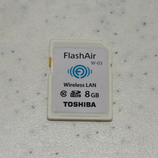 TOSHIBA FlashAir W-03 8GB Wireless LAN Memory Card SDHC Class10 Used