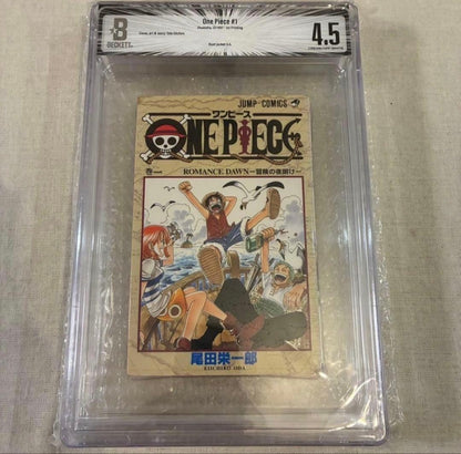 BGS 4.5 ONE PIECE VOL 1 #1 1ST FIRST PRINT SHONEN JUMP MANGA COMIC BOOK